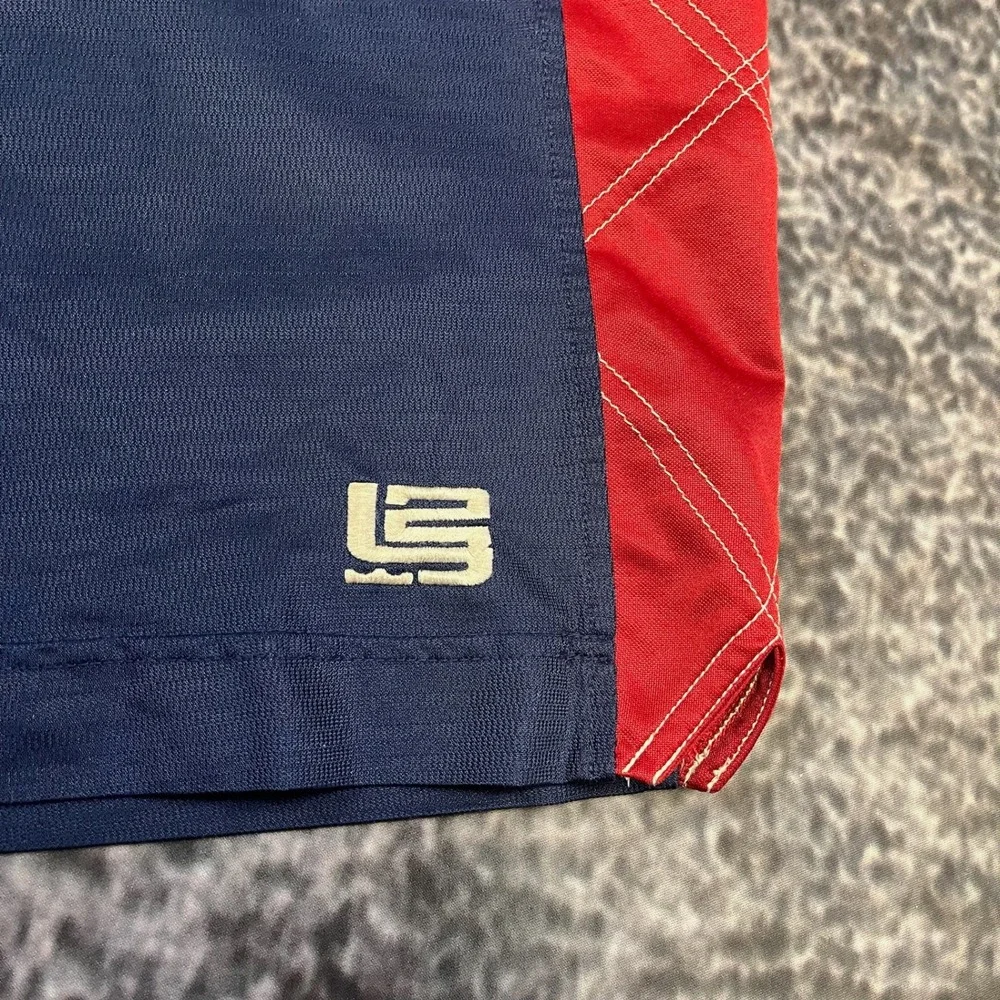Vintage Nike Lebron James Basketball Shorts Mens XL‎ Blue Red Y2K
